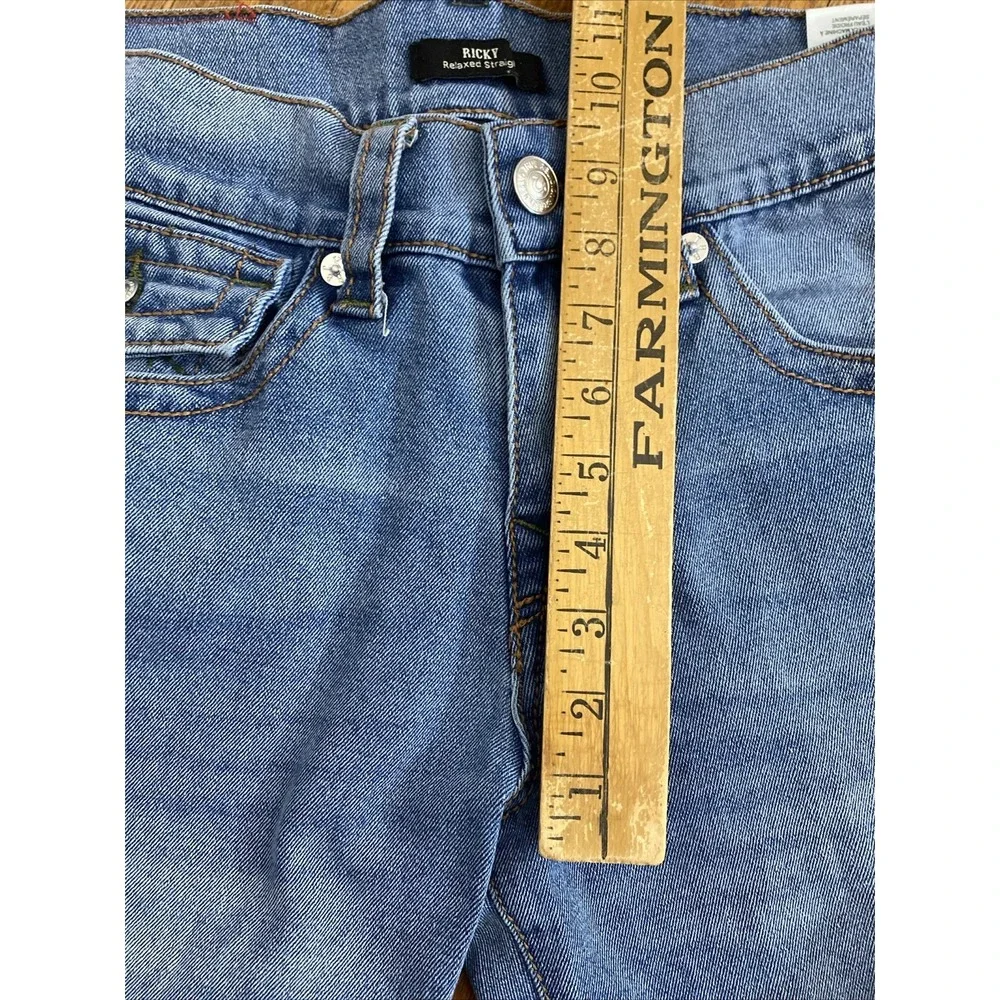 True Religion Ricky Relaxed Straight Denim Jeans Men's Tag 30 Actual 31 X 28